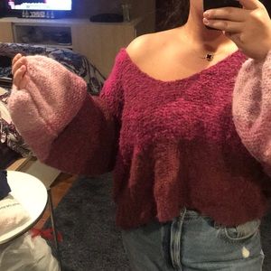 Free People Sweaters - FREE PEOPLE PINK SWEATER Free People Sweaters - FREE PEOPLE PINK SWEATER